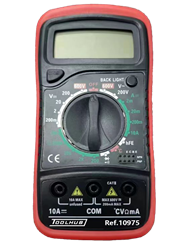 Mostrar informações para Multimetro digital com teste de temperatura Imagem de Multimetro digital com teste de temperatura