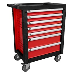 Mostrar informações para CARRINHO DE FERRAMENTAS COM 7 GAVETAS VERMELHO - VAZIO Imagem de CARRINHO DE FERRAMENTAS COM 7 GAVETAS VERMELHO - VAZIO