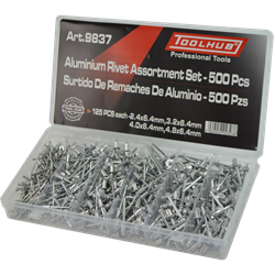Mostrar informações para Sortido de Rebites de Aluminio Imagem de Sortido de Rebites de Aluminio