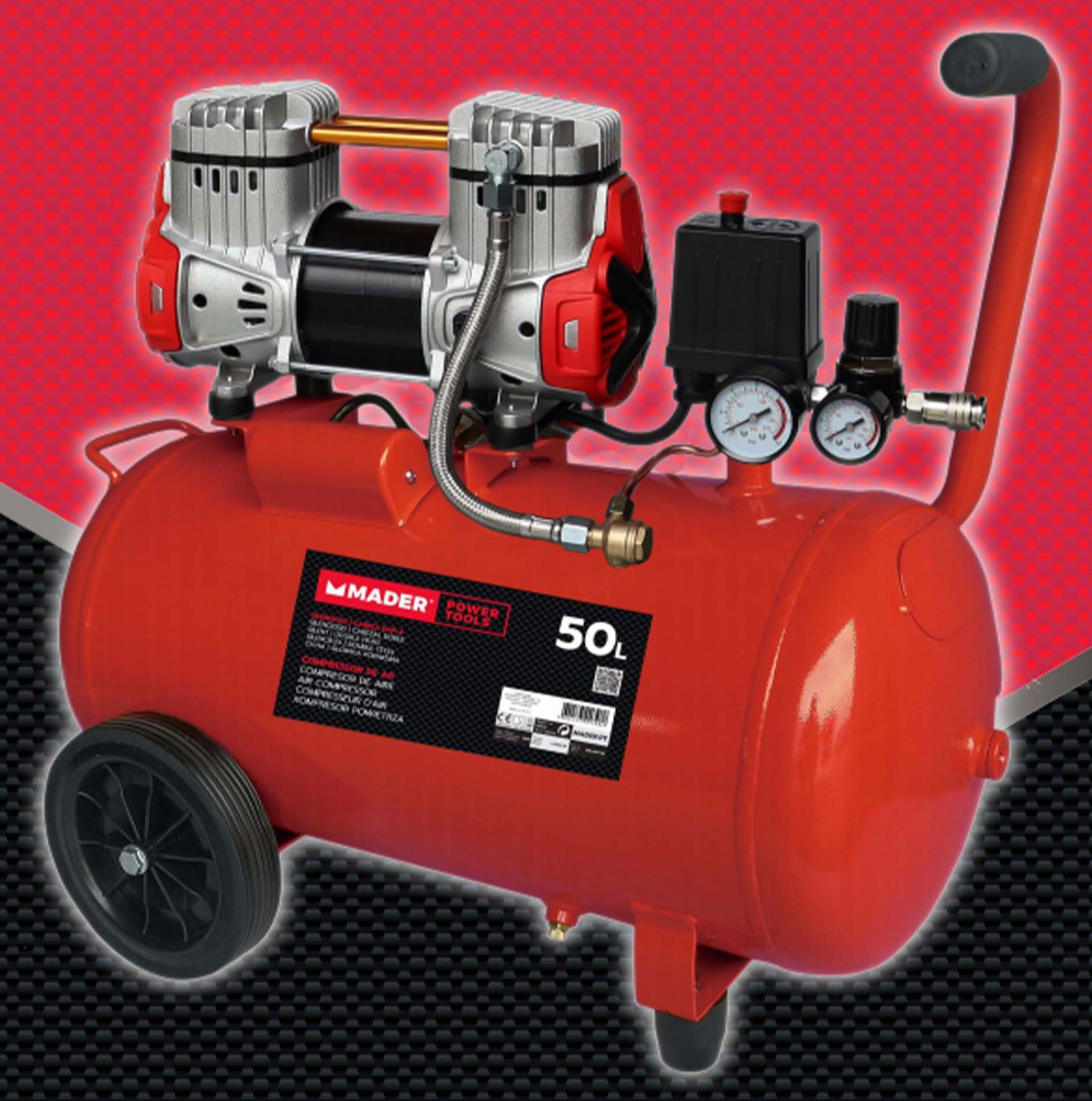 Imagem de Compressor de Ar Monobloco, 50L, 2HP