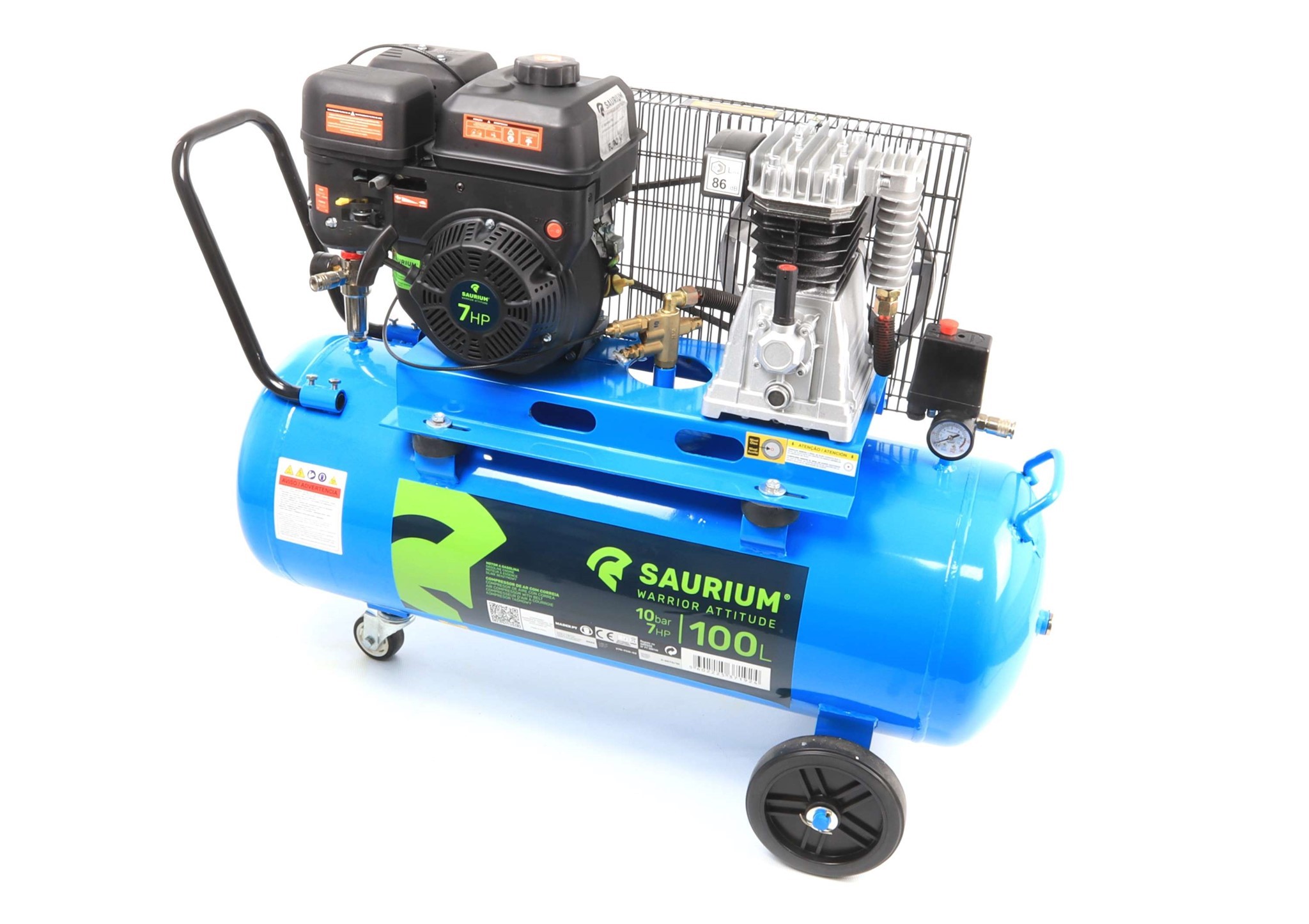 Imagem de Compressor de Ar Correias, Gasolina, 100L